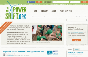 Powershift home page